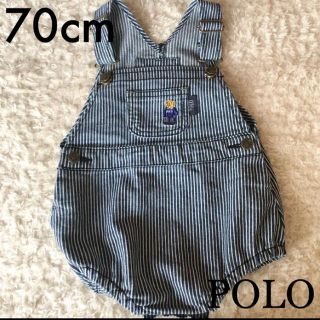 フタフタ(futafuta)のPOLO ポロベア　ロンパース　オーバーオール 70cm(ロンパース)