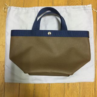 エルベシャプリエ(Herve Chapelier)の極美品‼️エルベシャプリエ707GP トープ✖️ネイビー(トートバッグ)