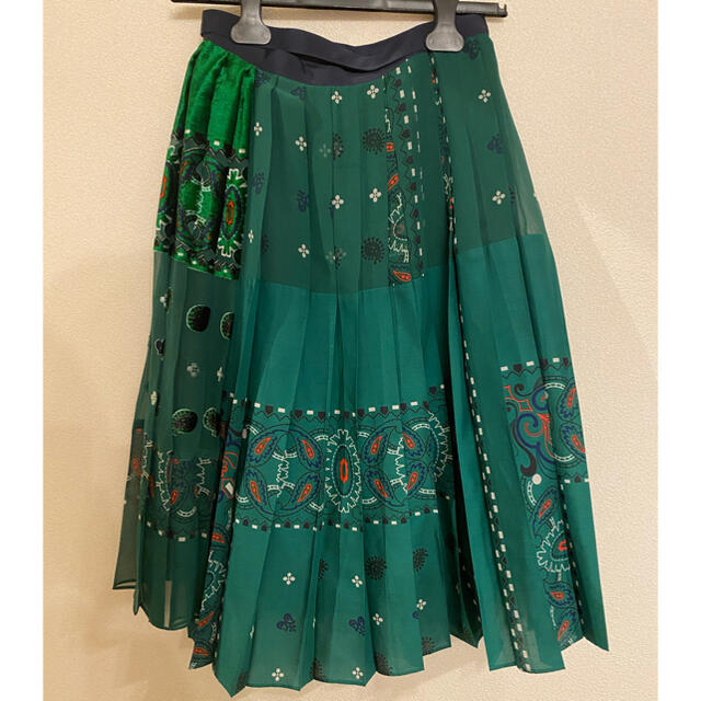 最終値下げ!sacai 17awペイズリースカート - 1