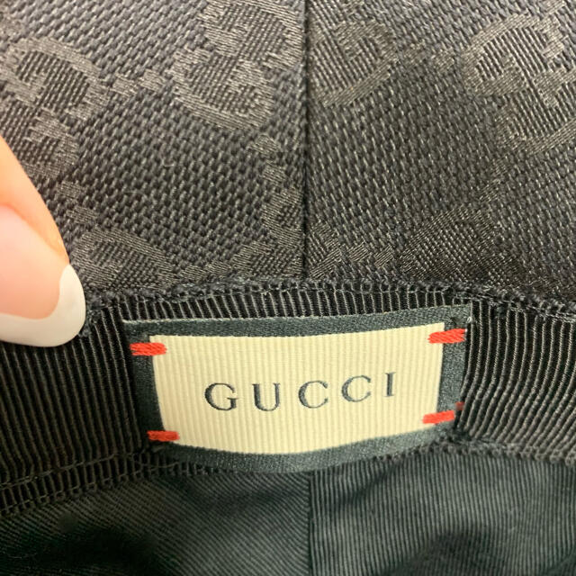 Gucci(グッチ)のGucci ダブルG付き GGキャンバス バケットハット レディースの帽子(ハット)の商品写真