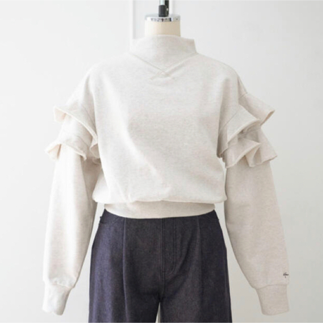 herlipto新品未使用Ruffled Cotton-Jersey Sweat