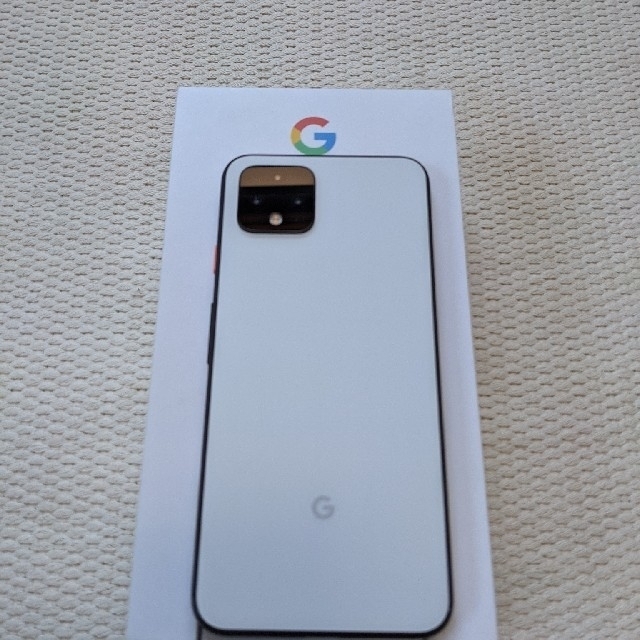 Google Pixel(グーグルピクセル)のGoogle Pixel4 チェリーホワイト 64GB スマホ/家電/カメラのスマートフォン/携帯電話(スマートフォン本体)の商品写真