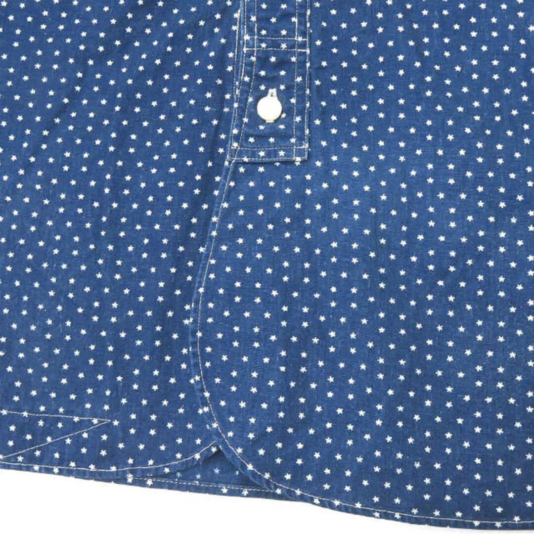 RRL(ダブルアールエル)のRRL ダブルアールエル STAR IRON ORE SHIRT スタードットワークシャツ XS ネイビー 長袖 トップス【中古】【RRL】 メンズのトップス(シャツ)の商品写真