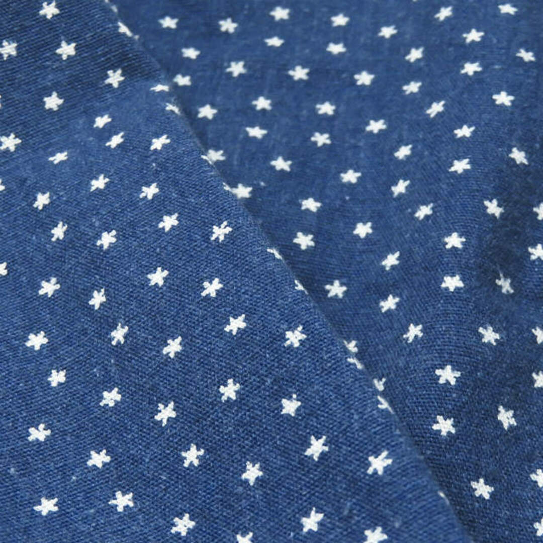 RRL(ダブルアールエル)のRRL ダブルアールエル STAR IRON ORE SHIRT スタードットワークシャツ XS ネイビー 長袖 トップス【中古】【RRL】 メンズのトップス(シャツ)の商品写真