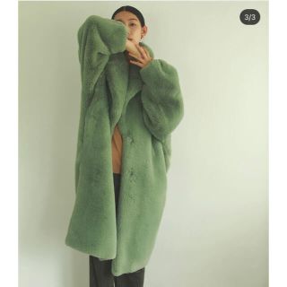 美品 THINK FUR エコファー コート ジャケット シンクファー