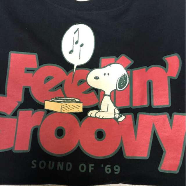 SNOOPY(スヌーピー)のスヌーピー長袖tシャツ(黒) レディースのトップス(Tシャツ(長袖/七分))の商品写真