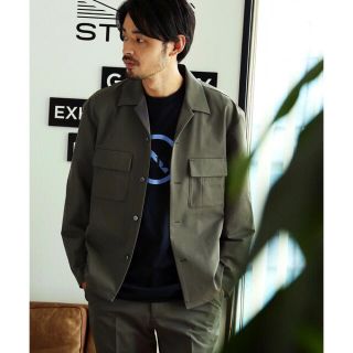 フリークスストア(FREAK'S STORE)のタグ付新品 FREAK’S STORE オープンカラーシャツ カーキ オリーブ(シャツ)