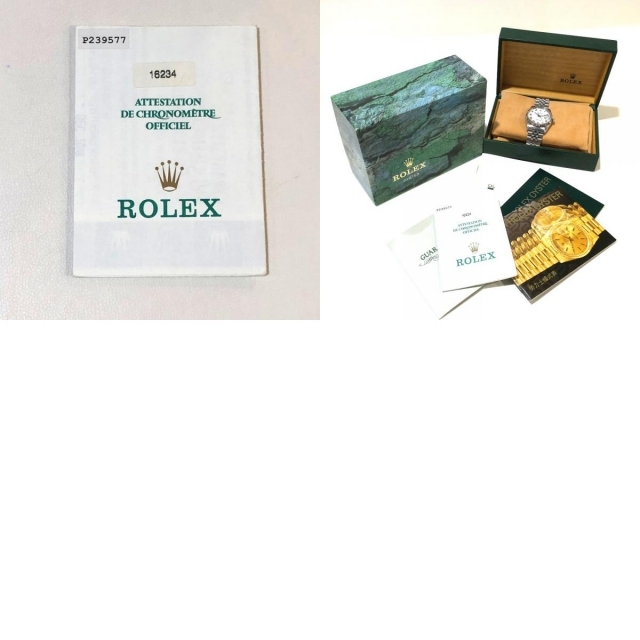 ROLEX(ロレックス)のロレックス 16234 自動巻き 腕時計 デイトジャスト K18WG/SS メンズの時計(腕時計(アナログ))の商品写真