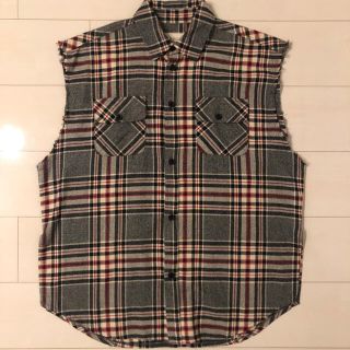 フィアオブゴッド(FEAR OF GOD)のFOG SLEEVELESS FLANNEL SHIRT ノースリーブシャツ(シャツ)