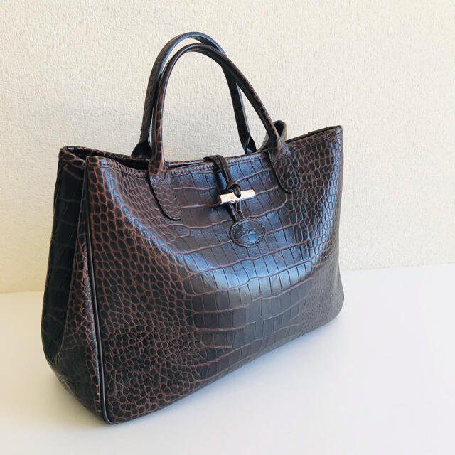 LONGCHAMP(ロンシャン)の美品　LONG CHAMP ロンシャン ロゾ　バッグ レディースのバッグ(トートバッグ)の商品写真