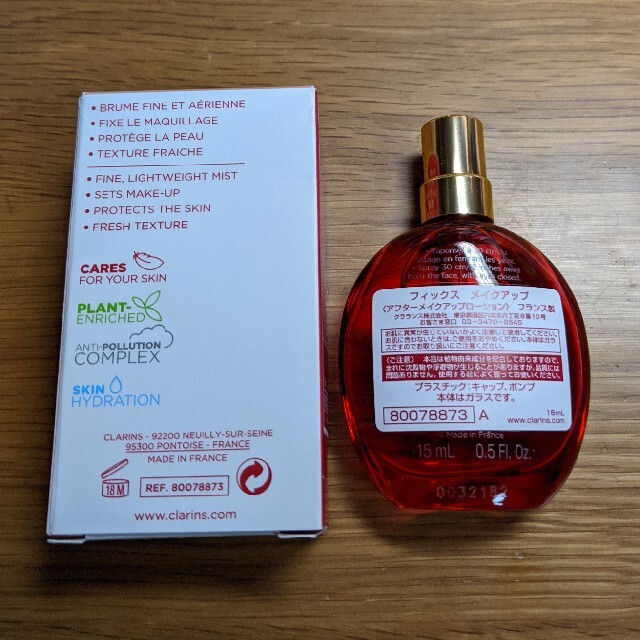 CLARINS(クラランス)の【CLARINS】フィックスメイクアップ15ml（ミニサイズ） コスメ/美容のベースメイク/化粧品(その他)の商品写真