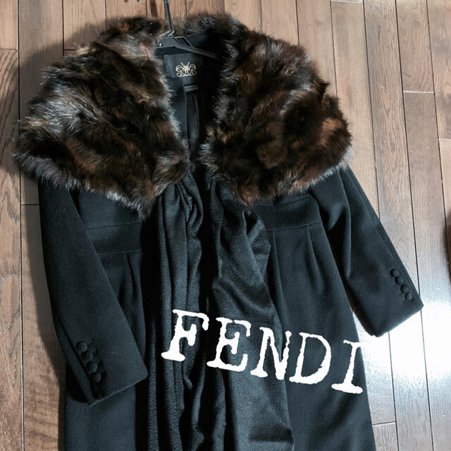 FENDI フェンディ ロシアンセーブル カシミヤ キャンディー ストール Y
