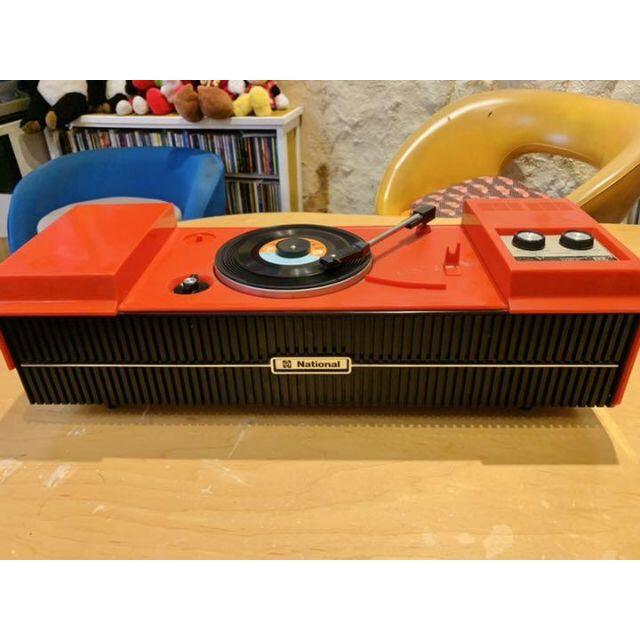 ポータブル レコードプレーヤー ナショナル SF-458 楽器のDJ機器(ターンテーブル)の商品写真