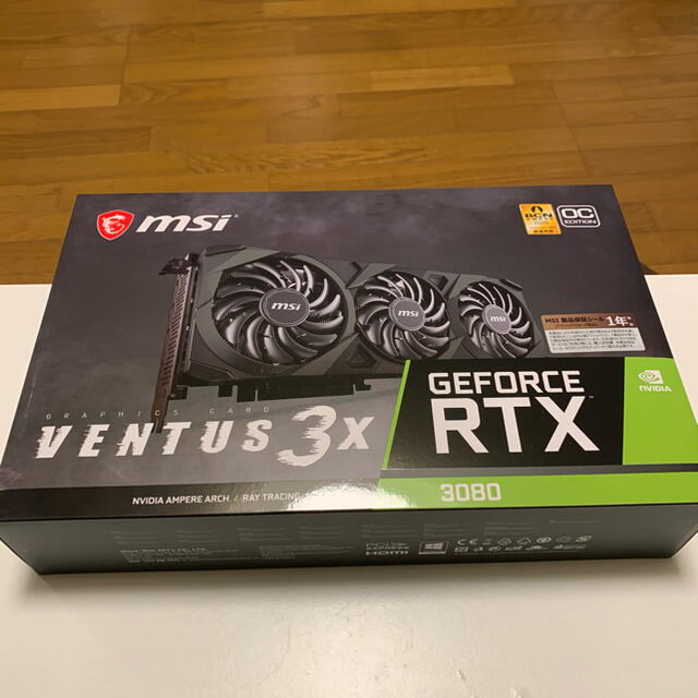 MSI GeForce RTX 3080 VENTUS 3X 10G OC 新品 スマホ/家電/カメラのPC/タブレット(PCパーツ)の商品写真