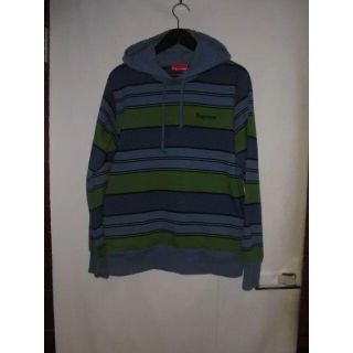 シュプリーム(Supreme)のSupreme 17ss Striped Hooded Crewneck(パーカー)