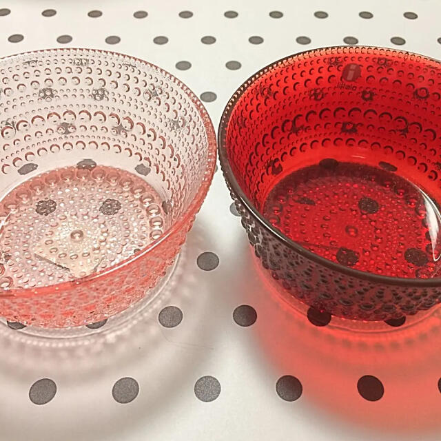 iittala(イッタラ)の♡イッタラ カステヘルミ ボウル クランベリー サーモンピンク iittala インテリア/住まい/日用品のキッチン/食器(食器)の商品写真