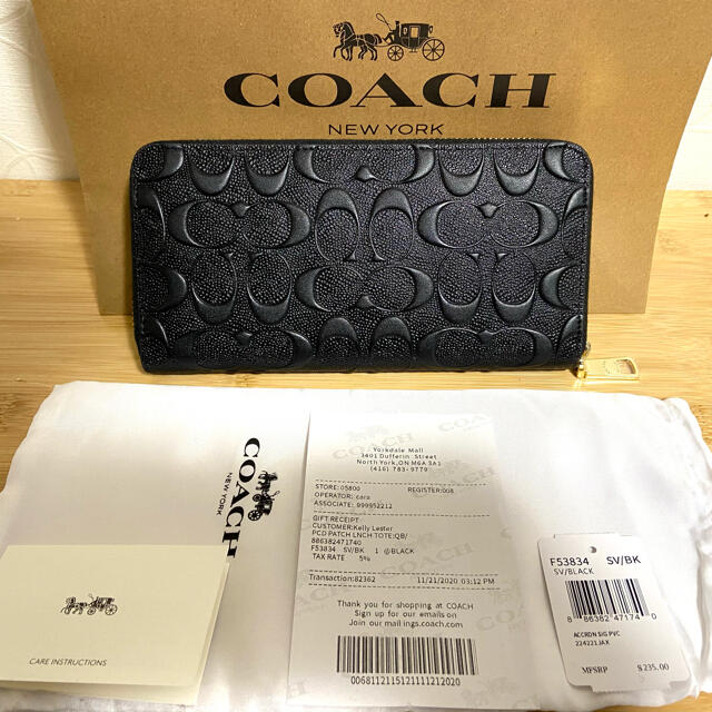 COACH(コーチ)のcoach 長財布　レディース　新品未使用 レディースのファッション小物(財布)の商品写真