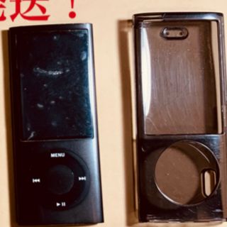 アイポッド(iPod)のiPod nano 第5世代 8GB ブラックジャンク品＋ケース(ポータブルプレーヤー)