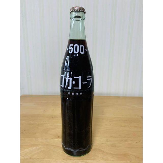 ★当時物★ 70s『3代目 コカ・コーラ 500ml』 中身入り 未開封 瓶