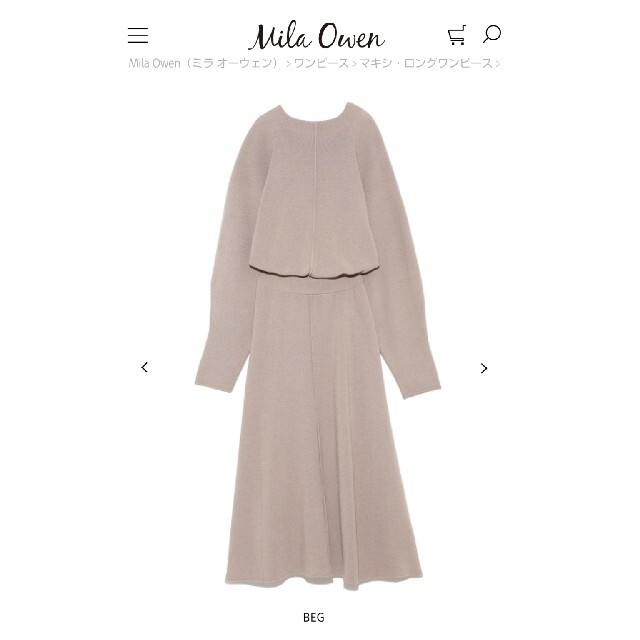 Mila Owen - 今期新品☆Mila Owen ボトルネックブラウジングフレア