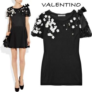 ヴァレンティノ(VALENTINO)の19.20SS Valentino/ヴァレンティノ フラワーTシャツ 美品(Tシャツ(半袖/袖なし))