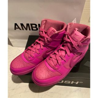 ナイキ(NIKE)のAMBUSH×NIKE DUNK ＨIGH PINK 26cm(スニーカー)