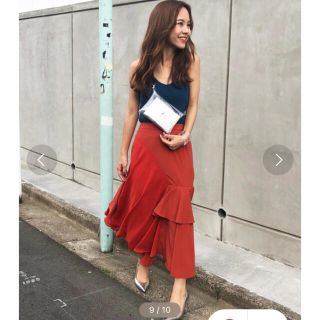 アメリヴィンテージ(Ameri VINTAGE)のMERMAID ASYMMETORY FLARE SKIRT(ロングスカート)