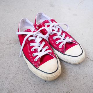 コンバース(CONVERSE)のCONVERSE コンバース スニーカー 赤 レッド ボルドー(スニーカー)