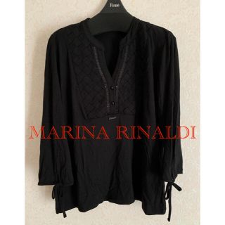 マックスマーラ(Max Mara)の⭐️極美品⭐️MARINA RINALDIスポーツ⭐️デザインカットソー　LL(カットソー(長袖/七分))