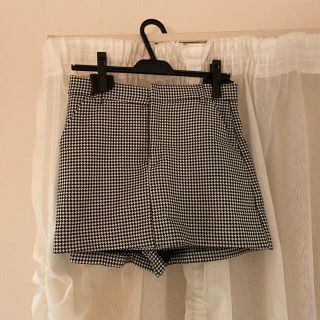 ZARA チェックプリーツスカート風パンツ