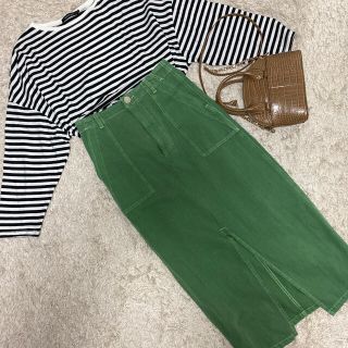 ザラ(ZARA)の新品ザラ♡カーキスカート　ジャーナルスタンダード　myu スローブイエナ(ロングスカート)