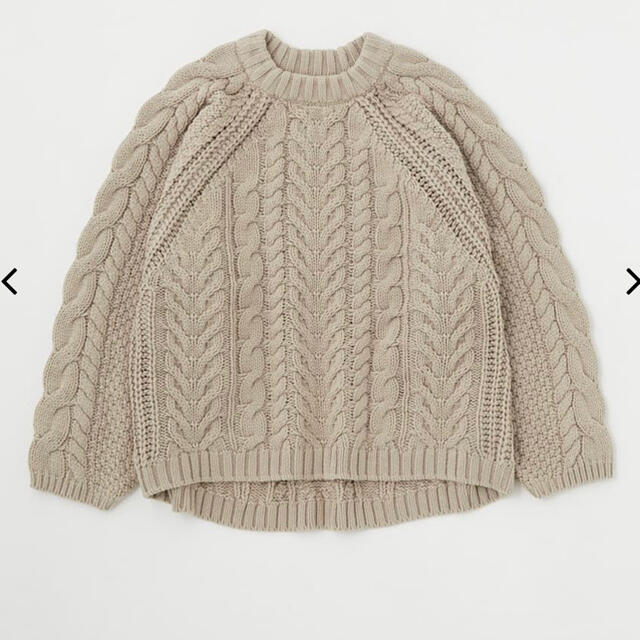 moussy(マウジー)のmoussy RAGLAN SLEEVE CABLE ニット レディースのトップス(ニット/セーター)の商品写真