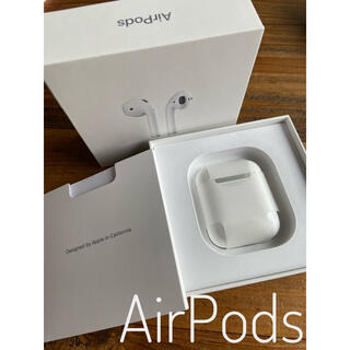 アップル(Apple)のApple AirPods エアーポッズ MMEF2J/A エアポッズ(ヘッドフォン/イヤフォン)