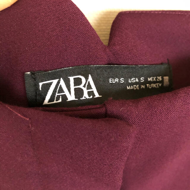 ZARA(ザラ)のZARA ザラ　ハイウエストパンツ　パープル レディースのパンツ(カジュアルパンツ)の商品写真