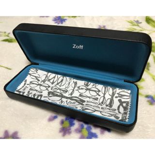 ゾフ(Zoff)の【未使用品】Zoff 眼鏡ケース 黒×青(その他)