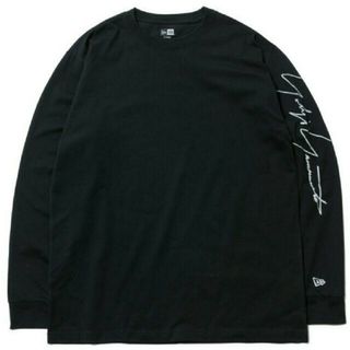 ヨウジヤマモト(Yohji Yamamoto)のYohji Yamamoto New Era シグネチャーロゴ 長袖Tシャツ(Tシャツ/カットソー(七分/長袖))