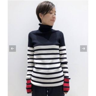 アパルトモンドゥーズィエムクラス(L'Appartement DEUXIEME CLASSE)の《美品》L'Appartement   Border タートルネックニット(ニット/セーター)