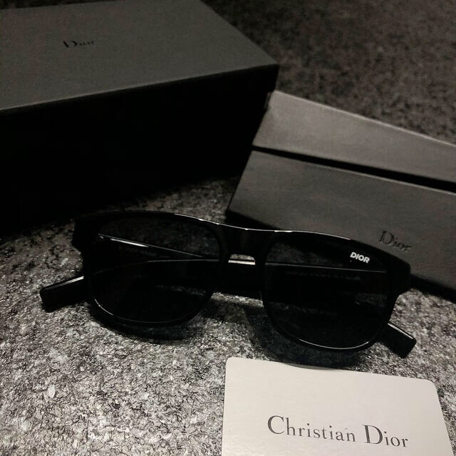 結婚祝い DIOR - Dior Christian HOMME サングラス ブラック サングラス+メガネ