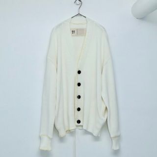 "OUAT" -003- WHITE OFFICE CARDIGAN Lサイズ(カーディガン)