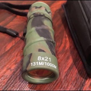 イラク戦 日本陸上自衛隊迷彩砂漠用ミニ単眼鏡 8X21 陸自迷彩の