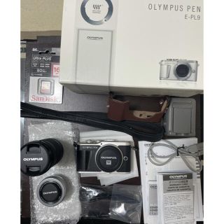 オリンパス(OLYMPUS)の(ももひん様専用)美品　OLYMPUS PEN E-PL9 Black(ミラーレス一眼)