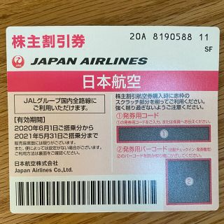 ジャル(ニホンコウクウ)(JAL(日本航空))のJAL 株主割引券(その他)