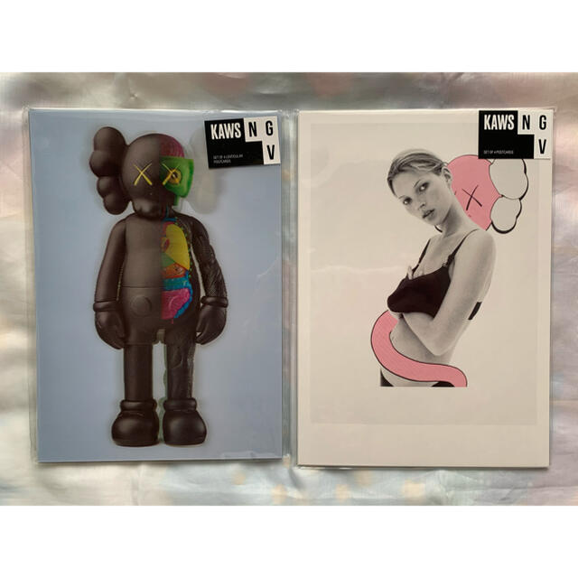 ★2組セット★KAWS Poster カウズ ポストカード 海外限定 NGV