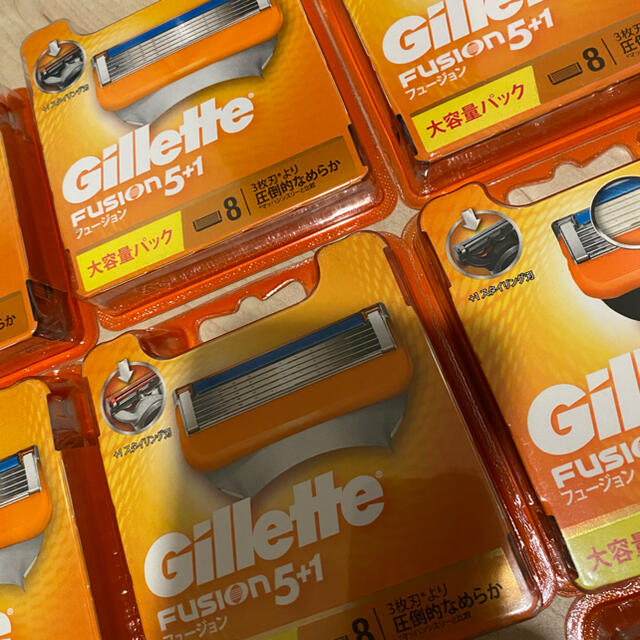 gilet(ジレ)のジレット フュージョン5+1 替刃 8個入り 9箱セット コスメ/美容のシェービング(カミソリ)の商品写真