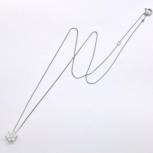 【新品】ダイヤモンド ネックレス 0.3ct プラチナ　フラワー