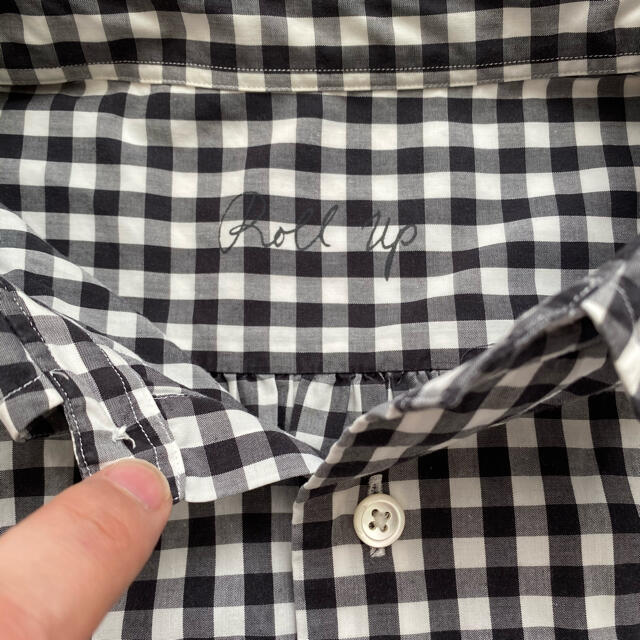 PORTER(ポーター)のPorter classic ロールアップギンガムチェックシャツ 黒  メンズのトップス(シャツ)の商品写真