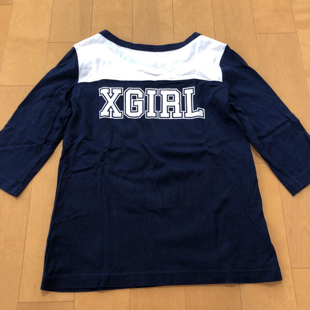 X-girl(エックスガール)のエックスガール カットソー 七分袖 ミッキー  レディースのトップス(カットソー(長袖/七分))の商品写真