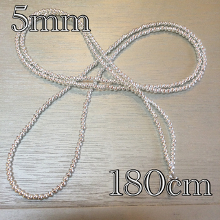 ロンハーマン(Ron Herman)の5mm ナバホパール　デザイン　ネックレス　180cm(ネックレス)