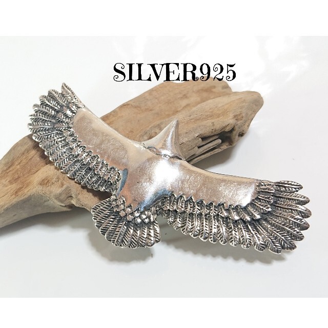 メンズ0263 SILVER925 イーグルトップ(大) シルバー925鷲鷹鳥コンドル