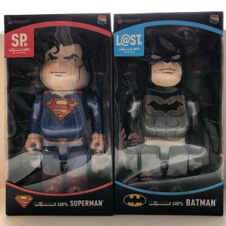 ディーシー(DC)の DC be@rbrick スーパーマン バットマン 400％ ベアブリック(アメコミ)